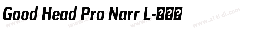 Good Head Pro Narr L字体转换